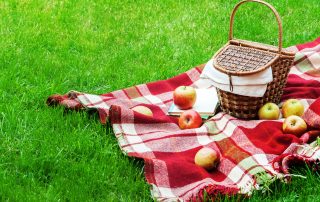 Picnic Basket with Apples