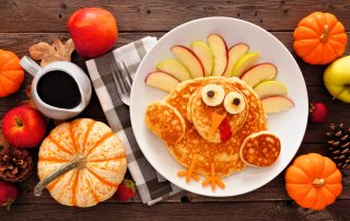 autumn turkey pancake craft