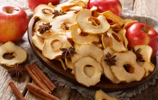 dried red apple spices with star cloves